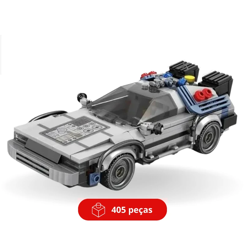 DeLorean De Volta para o Futuro Miniatura - 405 peças