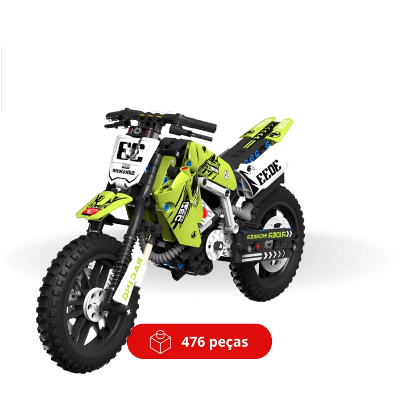 Dirt Bike Motocross Miniatura - 476 peças